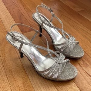 I.Miller silver heels, size 8